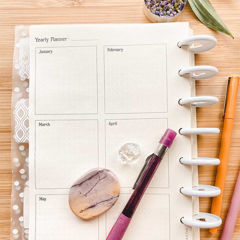 Moon Journal Planner Printable - Moon and Craft