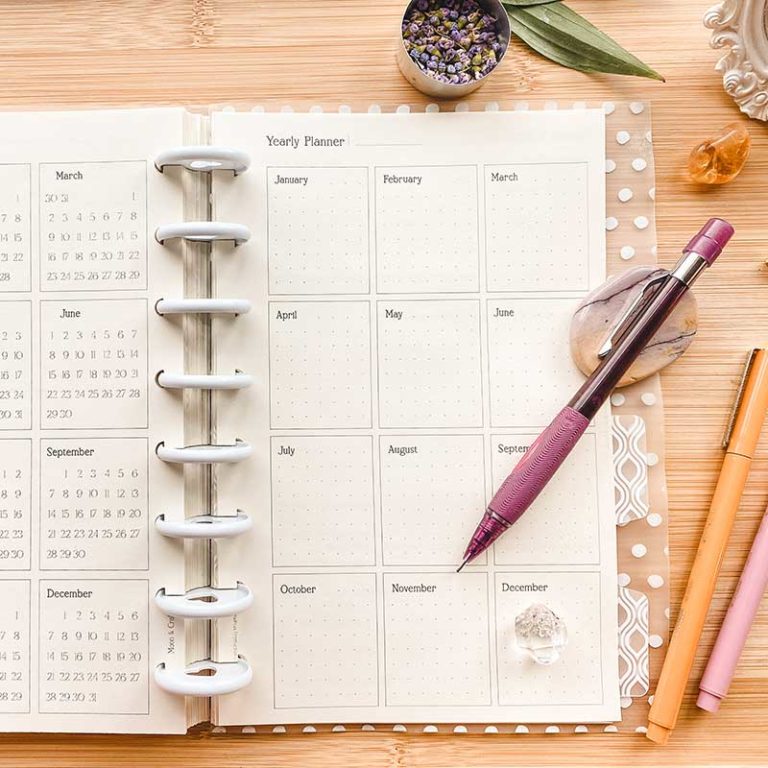 Moon Journal Planner Printable - Moon &amp; Craft