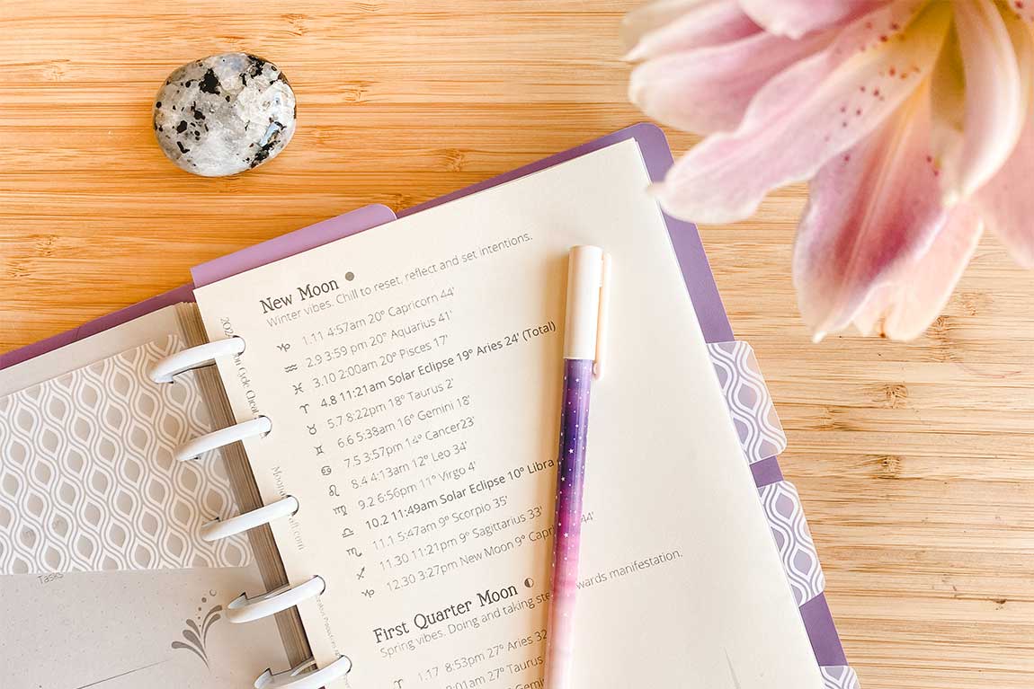 New Moon ritual calendar download