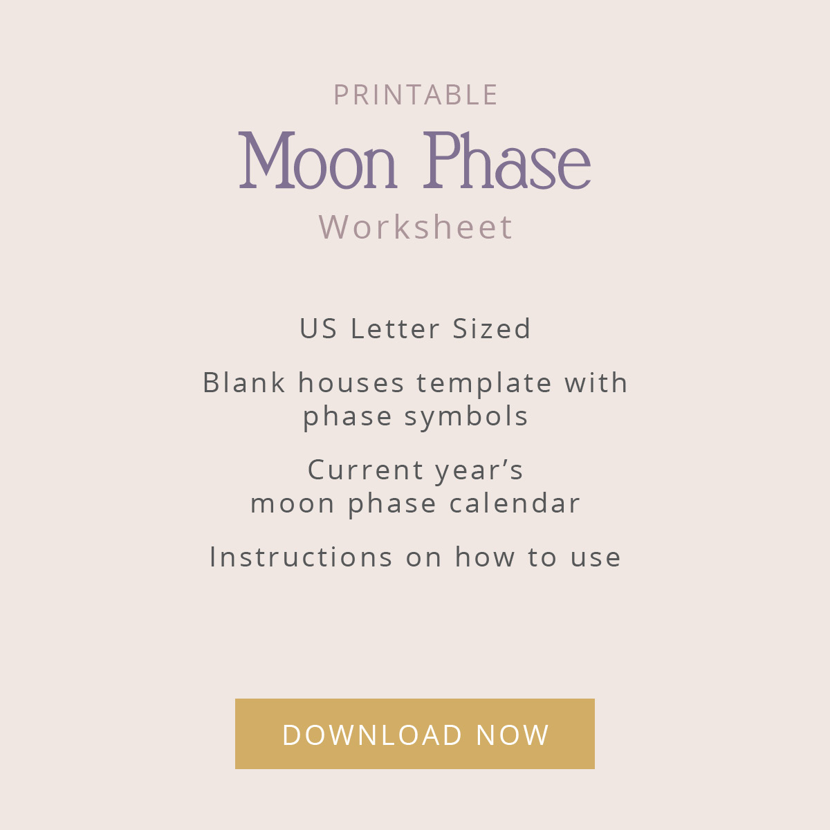 Moon Play DIY Moon Phase Worksheet: Reusable Lunation Guide by Rising Sign - Image 2