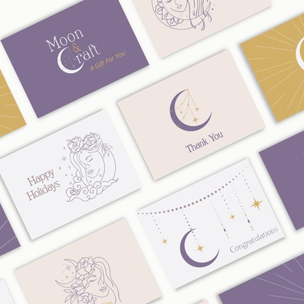 Moon and Craft Astrology reading Gift Cards