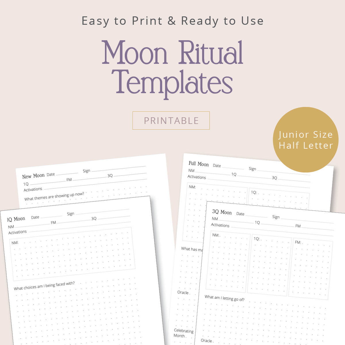 moon ritual templates