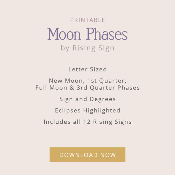 Moon Play Moon Phase Cheat Sheet: Lunations by Rising Sign - Image 3