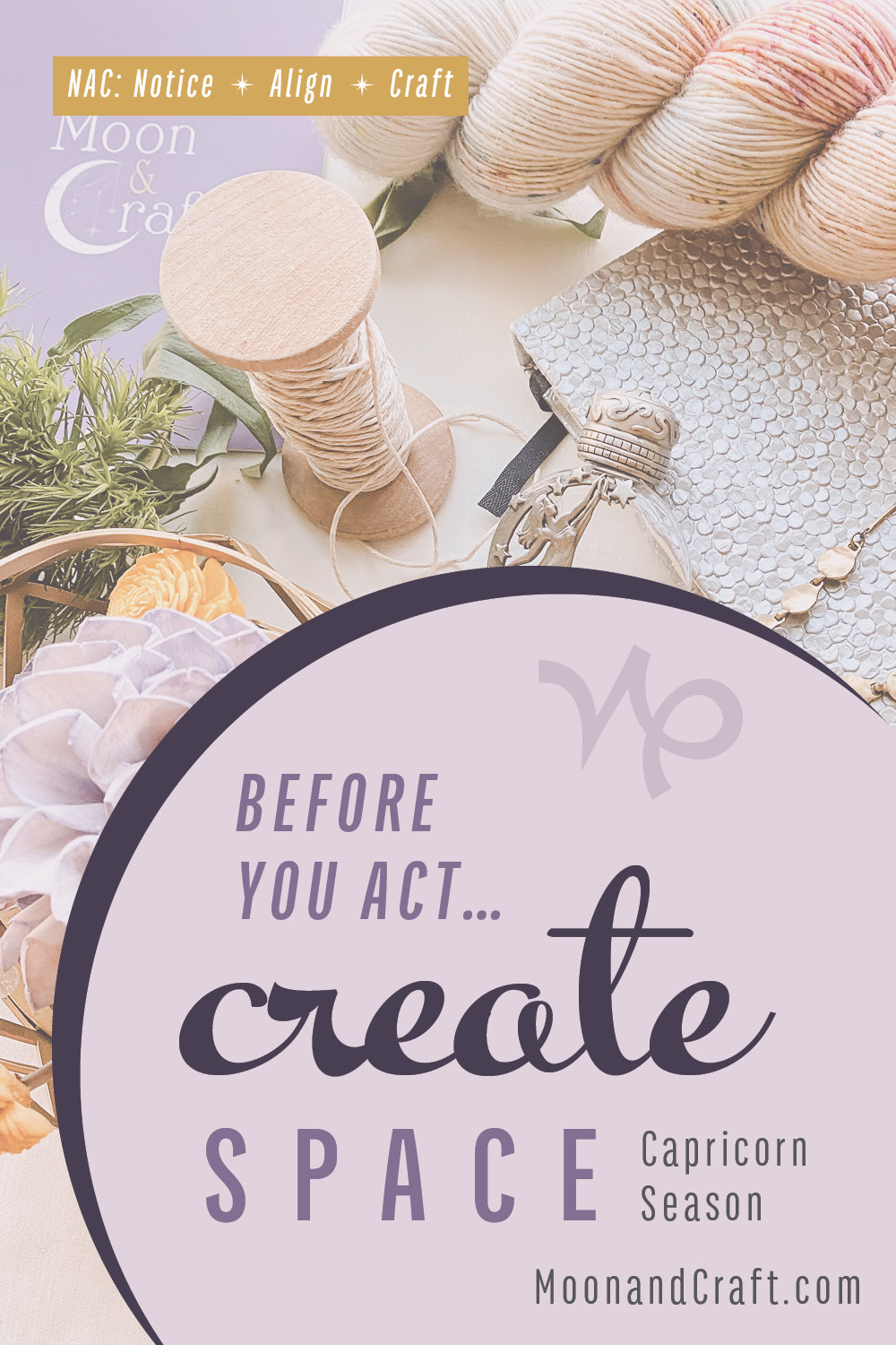 Capricorn Season ritual pin