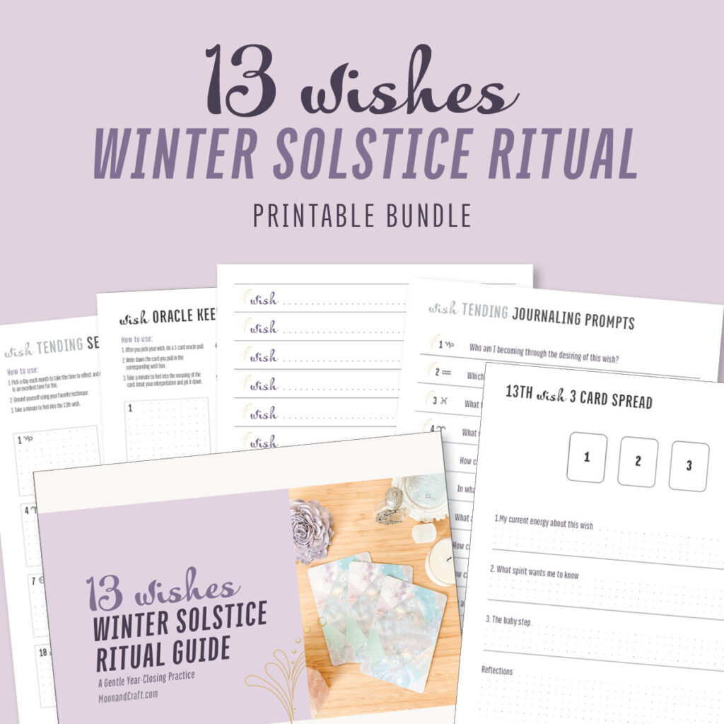 13 wishes winter solstice and Yule ritual kit