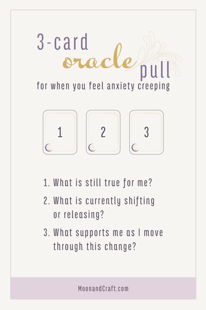 3 card oracle spread for relieving anxiety