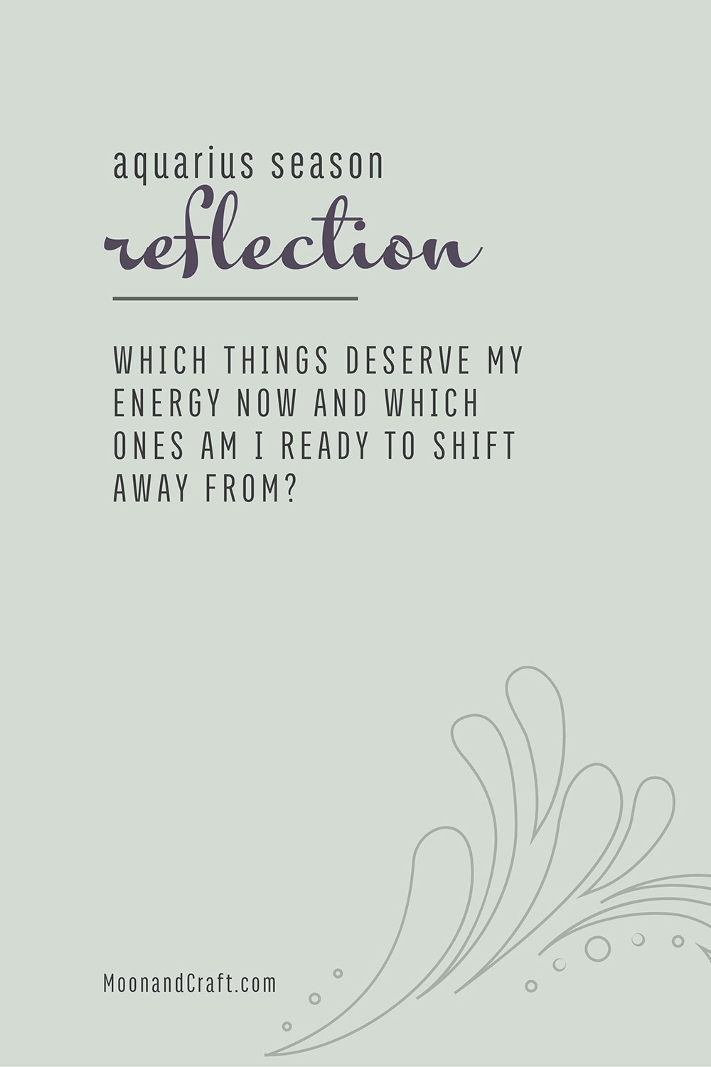 Aquarius Season ritual pin