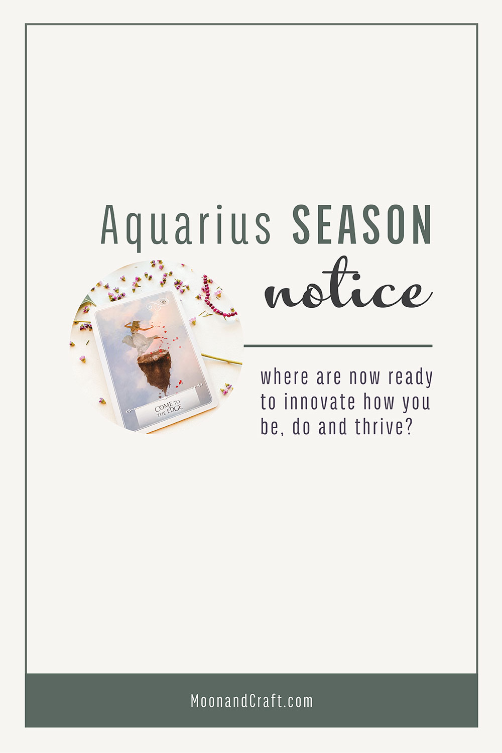 Aquarius Season ritual pin