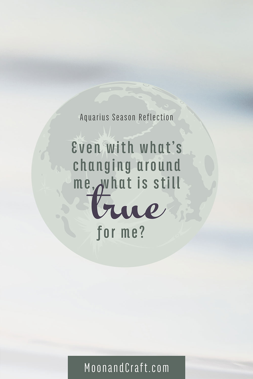 Aquarius Season simple text pin