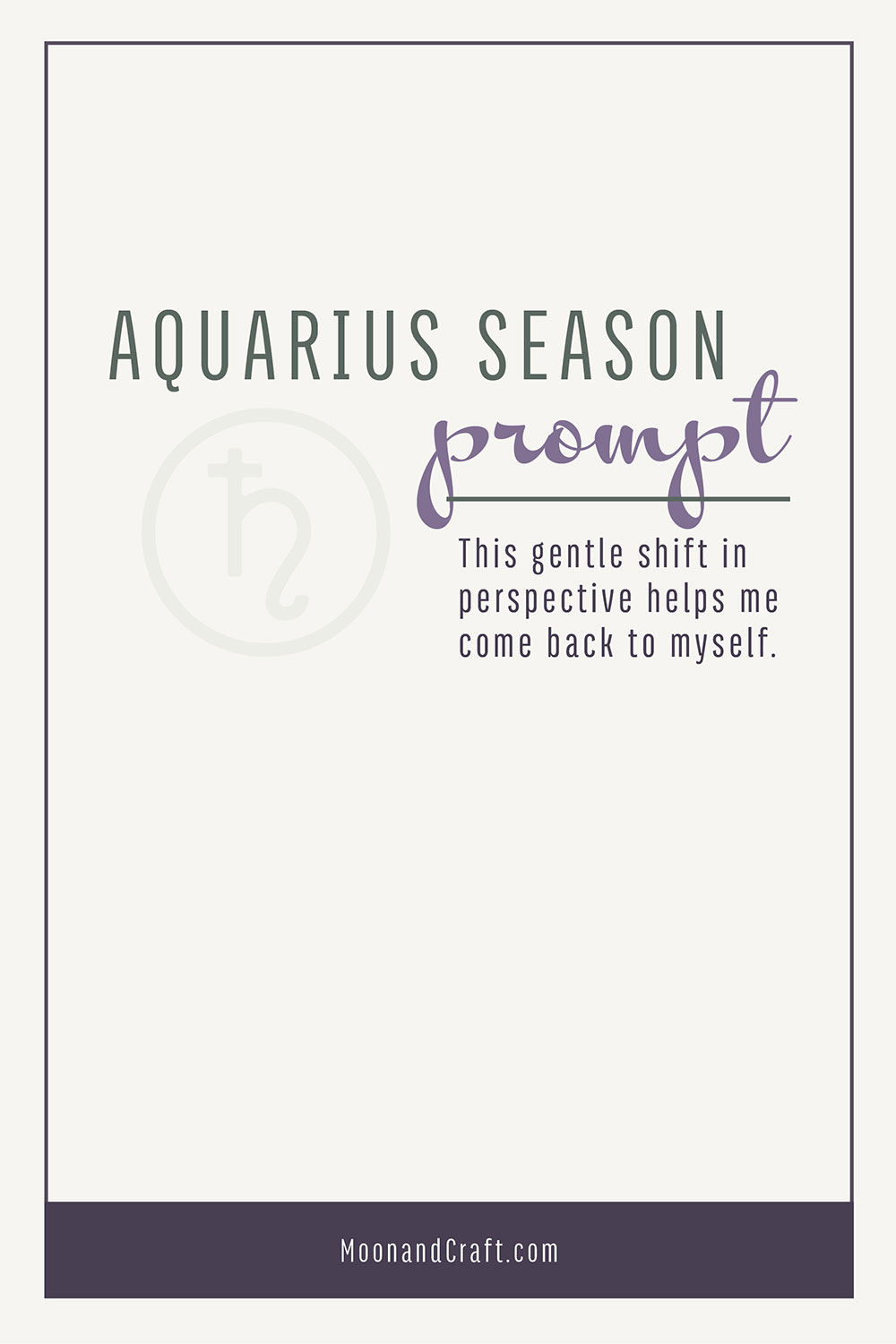 Aquarius Season quote pin