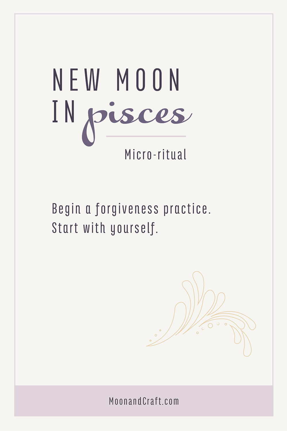 Pisces Season ritual pin