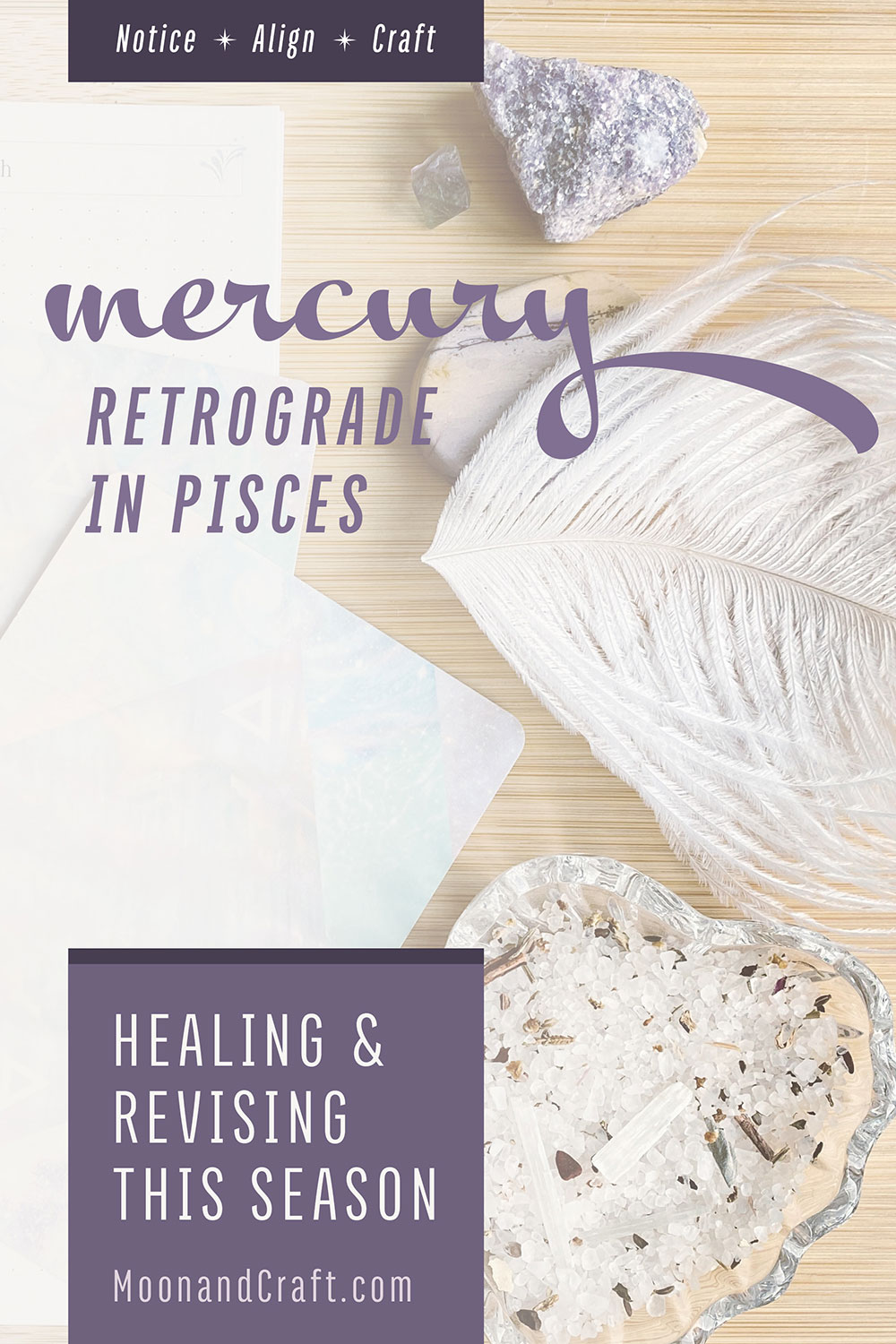 Pisces Season simple text pin