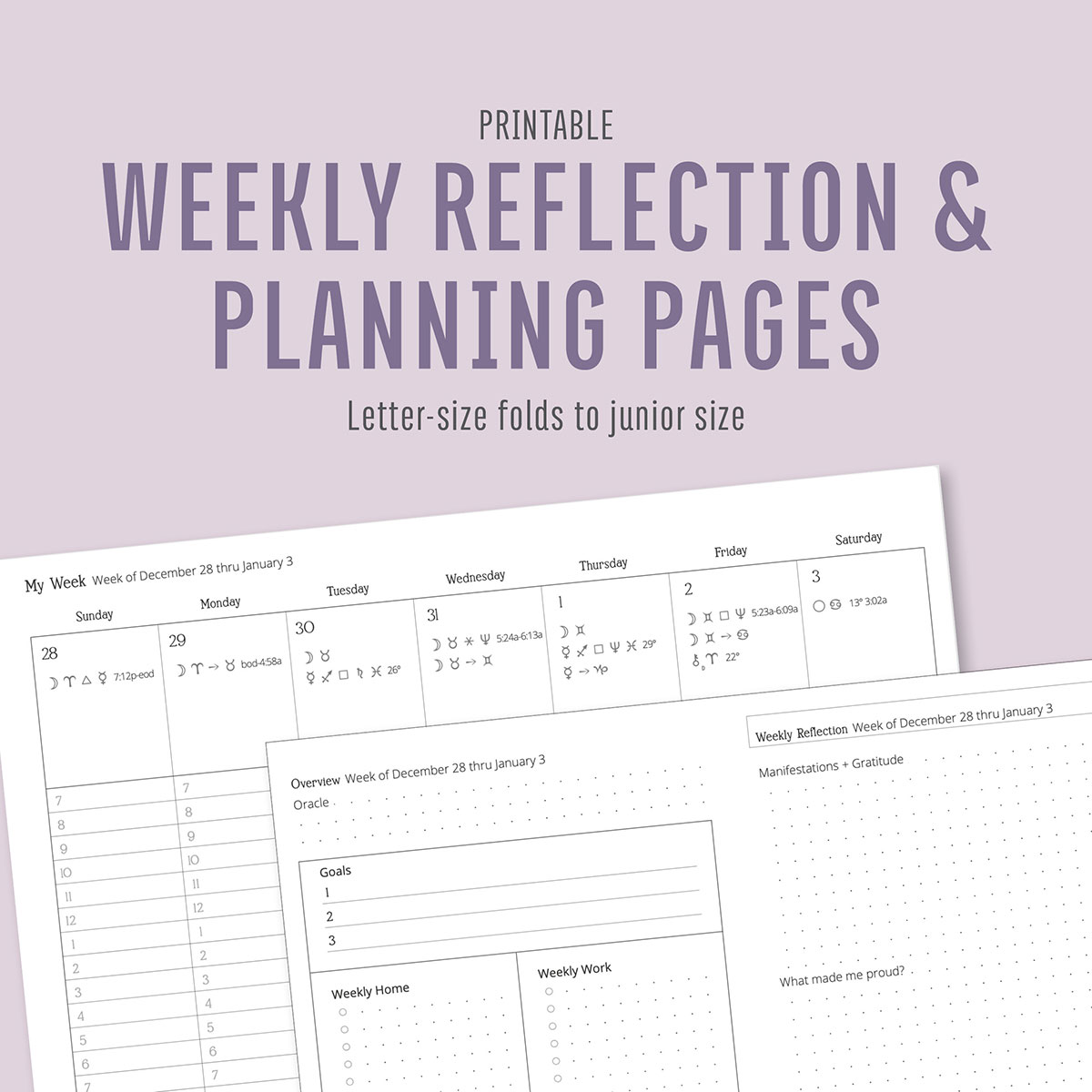 2026 Astrology Planner | Printable Moon Phase & Daily Astrology Calendar - Image 9