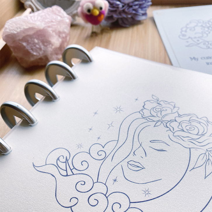 printable moon journals and planning worksheets