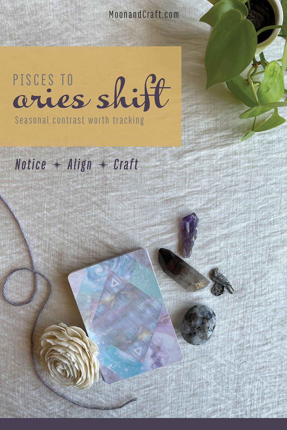 Aries Season simple text pin