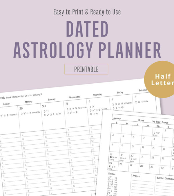 dated astrology planner