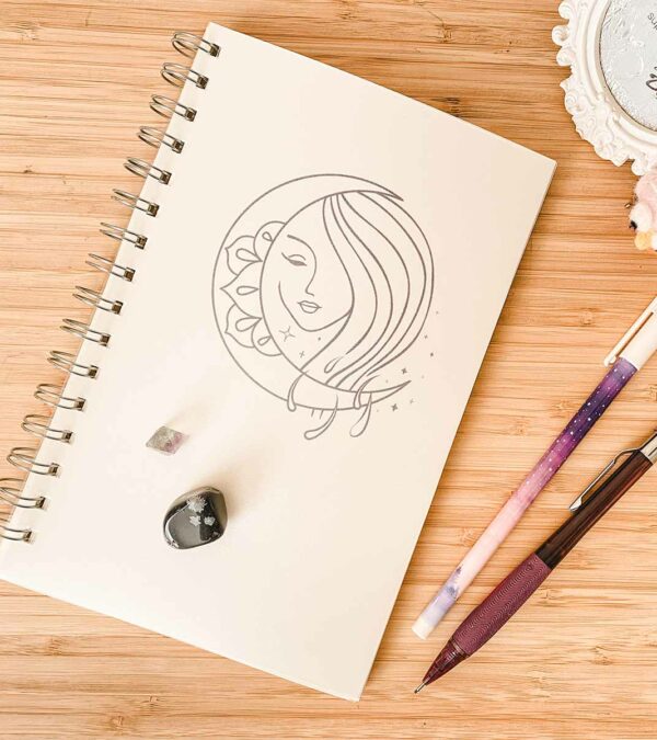 Moon Play Mini Moon Journal - one year of moon rituals